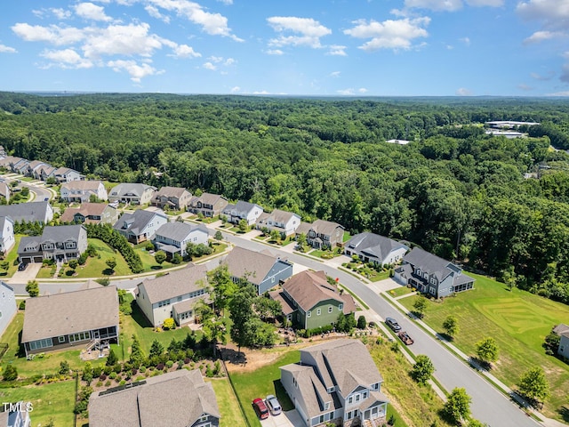 1502 Spring Overlook Ln, Hillsborough, NC 27278 - aerial view of residential area with a heavily wooded area