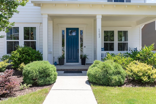 1502 Spring Overlook Ln, Hillsborough, NC 27278 - doorway to property with covered porch