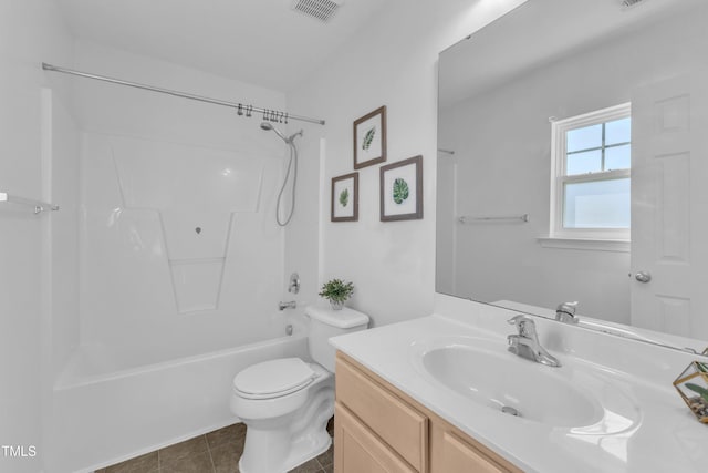 11309 Shadow Elms Ln, Raleigh, NC 27614 - bathroom with vanity, washtub / shower combination, and tile patterned floors