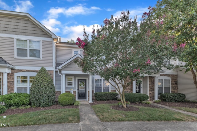 11309 Shadow Elms Ln, Raleigh, NC 27614 - townhome / multi-family property with stone siding