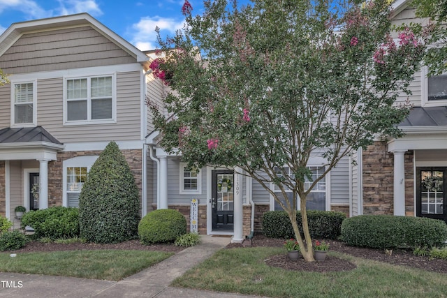 11309 Shadow Elms Ln, Raleigh, NC 27614 - townhome / multi-family property with stone siding