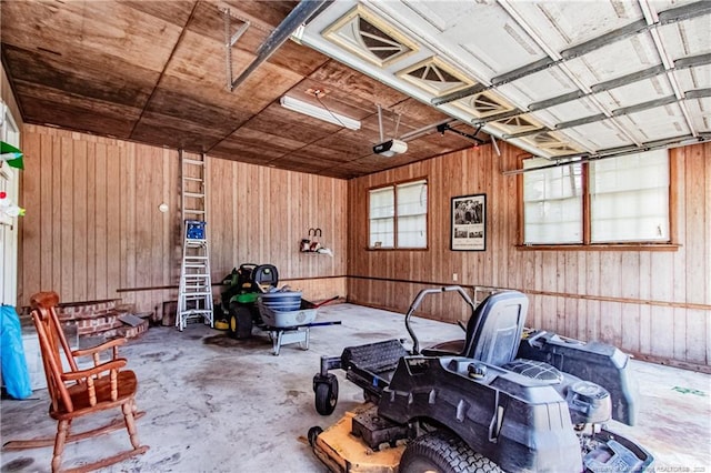 11821 N NC Highway 41, Lumberton, NC 28358 - garage featuring wood walls