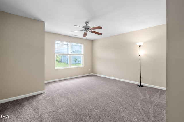 3417 Cardinal Lake Dr, Durham, NC 27704 - spare room with carpet floors and ceiling fan