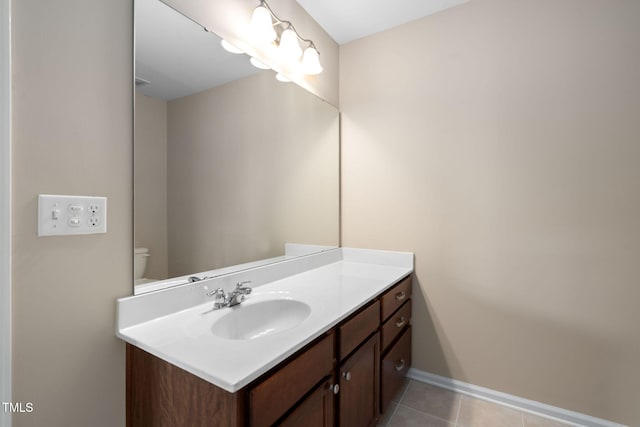 3417 Cardinal Lake Dr, Durham, NC 27704 - bathroom featuring vanity and tile patterned flooring