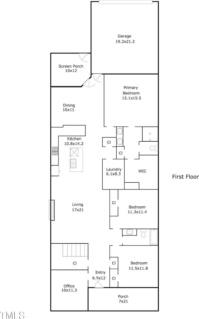 262 Salt Cedar Ln, Chapel Hill, NC 27516 - view of room layout