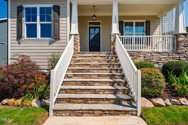 262 Salt Cedar Ln, Chapel Hill, NC 27516 - property entrance featuring a porch
