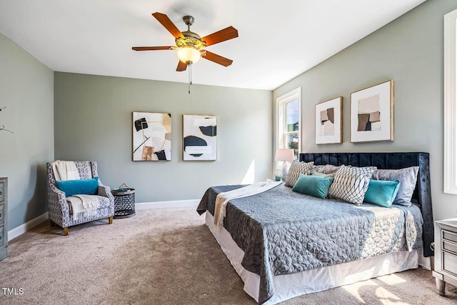 262 Salt Cedar Ln, Chapel Hill, NC 27516 - carpeted bedroom with ceiling fan and baseboards