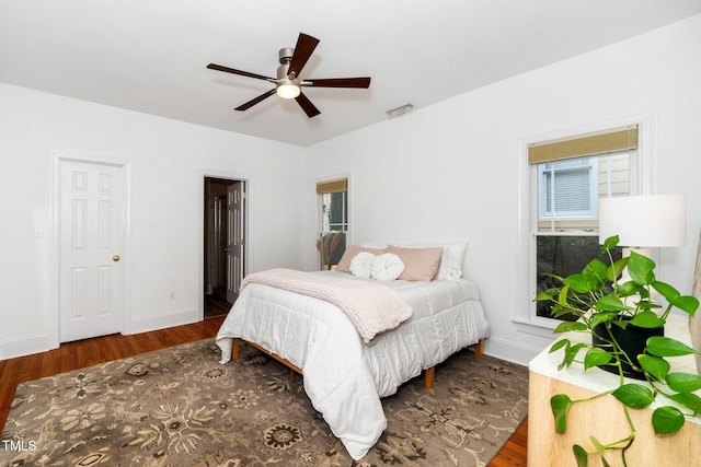 104 Homegate Cir, Apex, NC 27502 - bedroom featuring wood finished floors and ceiling fan