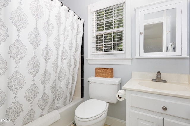 165 Baron Cir, Youngsville, NC 27596 - bathroom featuring vanity and shower / tub combo with curtain