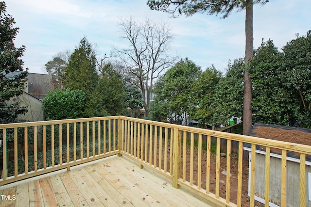 625 New Rd, Raleigh, NC 27608 - view of wooden deck
