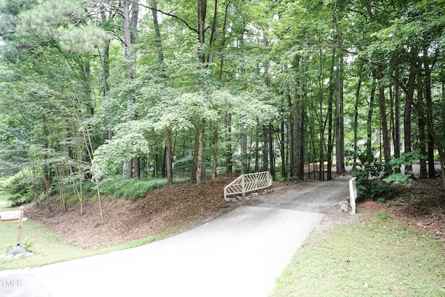 7216 Rabbit Run, Wake Forest, NC 27587 - view of property's community with driveway and a forest view