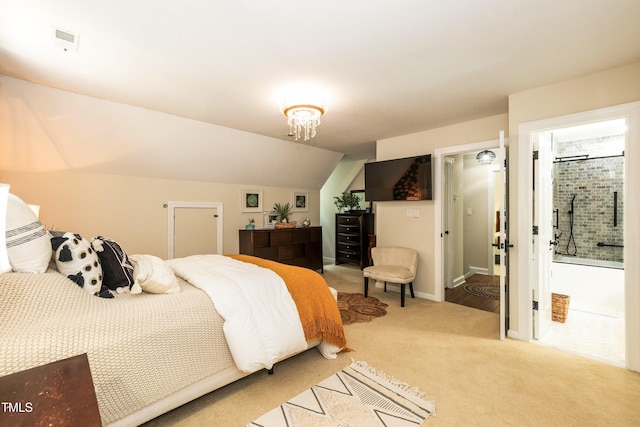 7216 Rabbit Run, Wake Forest, NC 27587 - bedroom with carpet and vaulted ceiling