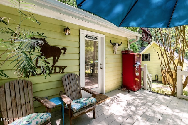 7216 Rabbit Run, Wake Forest, NC 27587 - view of patio featuring a deck