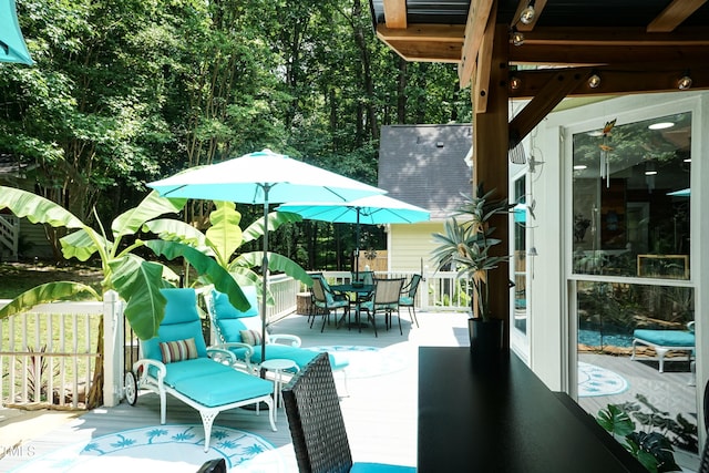 7216 Rabbit Run, Wake Forest, NC 27587 - view of patio / terrace with outdoor dining space