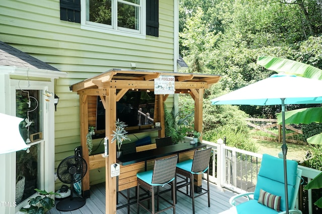 7216 Rabbit Run, Wake Forest, NC 27587 - view of wooden deck