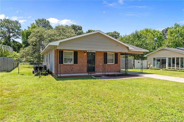 3649 Marcliff Rd, Hope Mills, NC 28348 - view of front of house with brick siding and driveway
