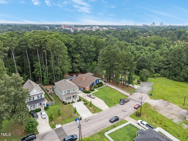 1819 Nixon St, Durham, NC 27707 - aerial view of a heavily wooded area
