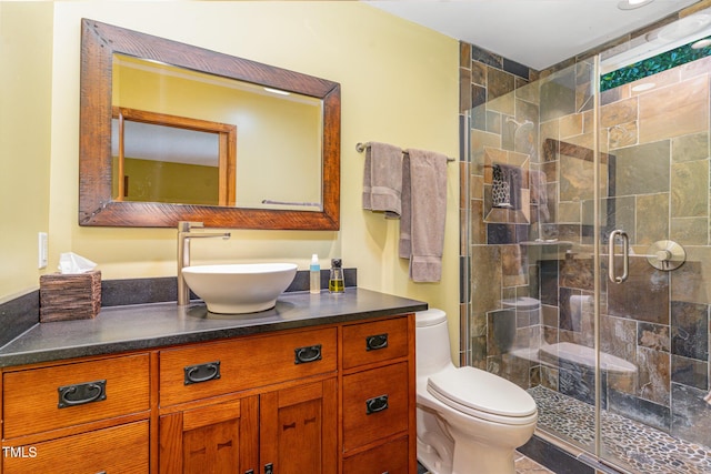 28 Benchmark, Pittsboro, NC 27312 - bathroom featuring vanity and a stall shower