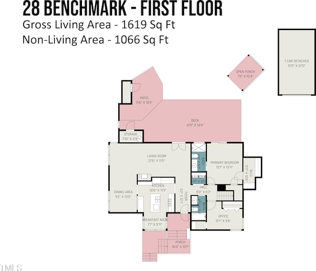28 Benchmark, Pittsboro, NC 27312 - view of property floor plan