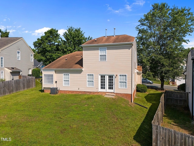 1308 Snyder St, Durham, NC 27713 - back of property with a fenced backyard and a shingled roof