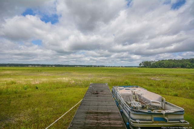 1064 Tresses Ct, Vass, NC 28394 - view of yard with a rural view and a dock