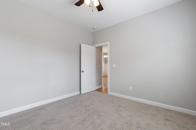 24 Windchime Ct, Clayton, NC 27527 - carpeted spare room featuring a ceiling fan and baseboards