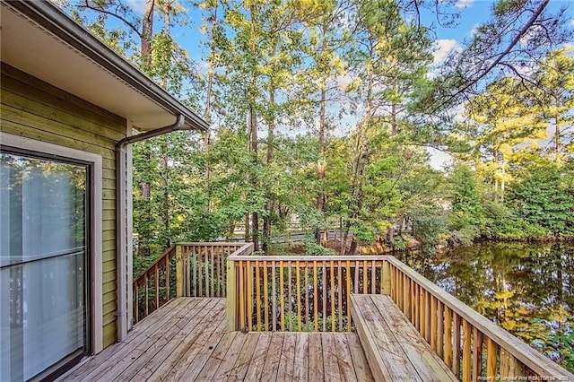 400 Cypress Trace Dr, Fayetteville, NC 28314 - wooden deck with view of scattered trees