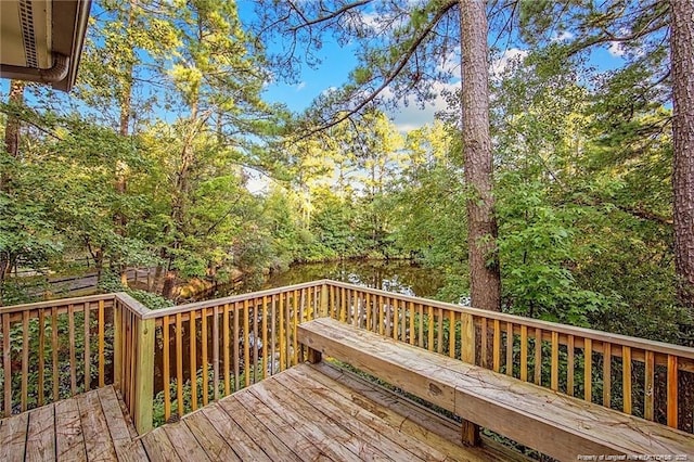 400 Cypress Trace Dr, Fayetteville, NC 28314 - view of wooden deck