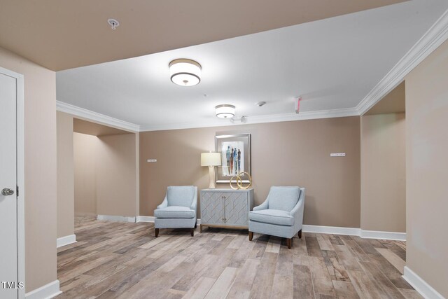 108-203 Northbrook Dr Unit 203, Raleigh, NC 27609 - living area featuring crown molding and wood finished floors