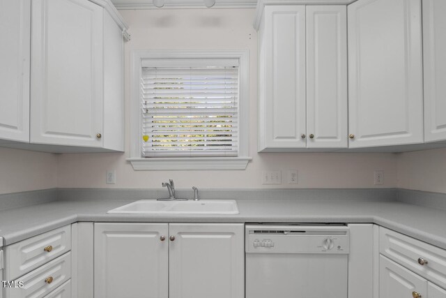 108-203 Northbrook Dr Unit 203, Raleigh, NC 27609 - kitchen featuring white dishwasher, white cabinetry, and light countertops