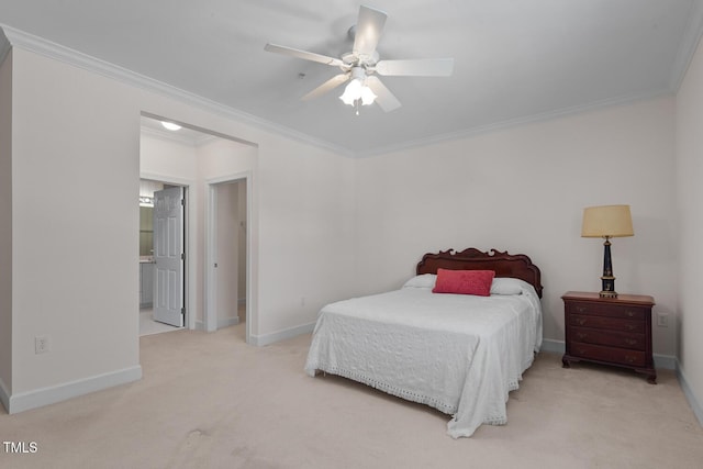 108-203 Northbrook Dr Unit 203, Raleigh, NC 27609 - bedroom featuring carpet floors, ornamental molding, and ceiling fan