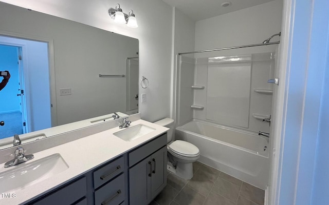1559 Wendell Valley Blvd, Wendell, NC 27591 - bathroom featuring double vanity, tile patterned floors, and shower / bath combination