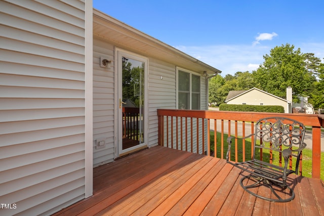 1401 Burchcrest Dr, Garner, NC 27529 - view of wooden terrace