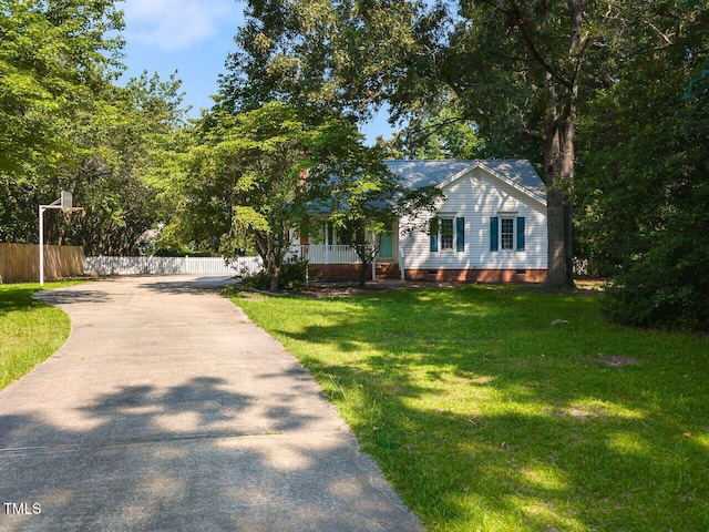 6020 Wildorlyn Cir, Raleigh, NC 27603 - view of front of property featuring crawl space and concrete driveway
