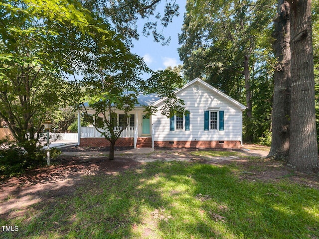 6020 Wildorlyn Cir, Raleigh, NC 27603 - ranch-style house with crawl space and a porch