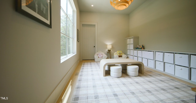 1620 Hunting Ridge Rd, Raleigh, NC 27615 - bedroom with a chandelier