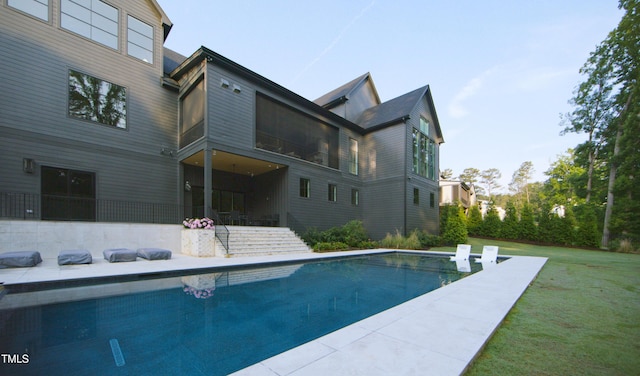 1620 Hunting Ridge Rd, Raleigh, NC 27615 - swimming pool with a yard and stairs