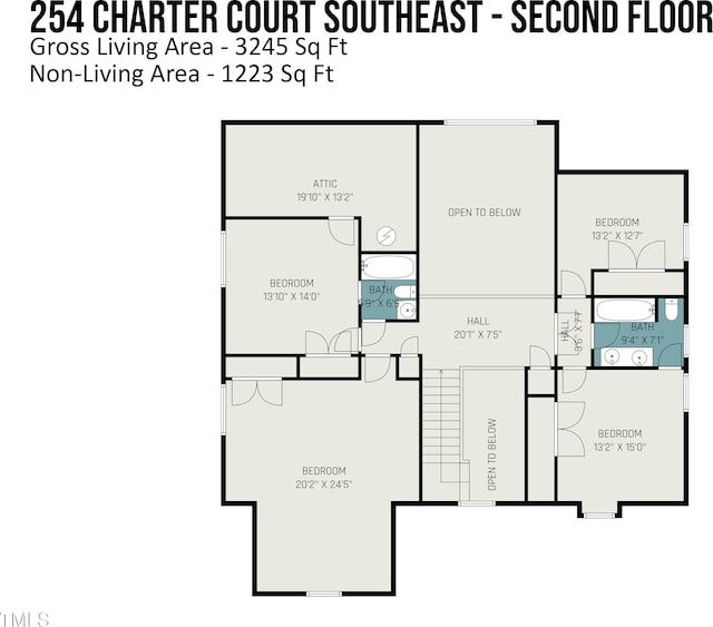 254 Charter Ct SE, Concord, NC 28025 - view of room layout