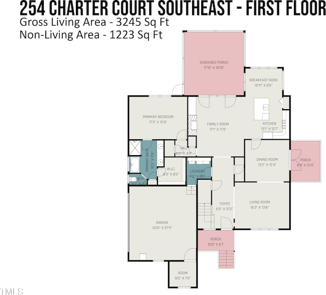 254 Charter Ct SE, Concord, NC 28025 - view of property floor plan