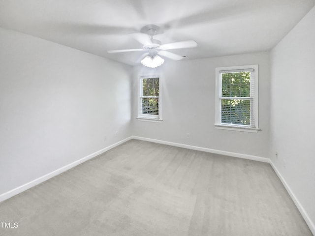 2408 Tiltonshire Ln, Apex, NC 27539 - spare room featuring plenty of natural light, light carpet, and a ceiling fan