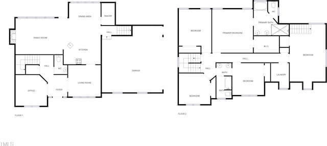 2408 Tiltonshire Ln, Apex, NC 27539 - view of property floor plan