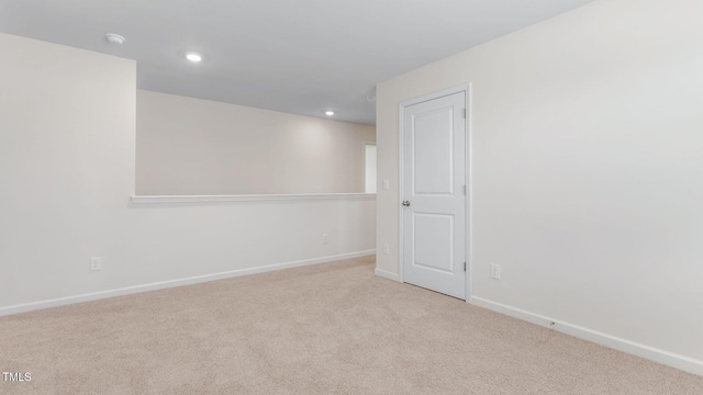 120 Leven Dr, Gibsonville, NC 27249 - spare room featuring carpet flooring, recessed lighting, and a smoke detector