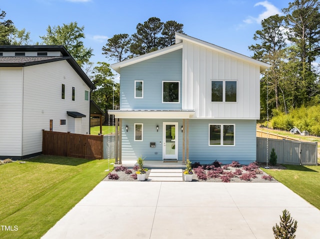 505 Colleton Rd, Raleigh, NC 27610 - view of front of property with a gate, board and batten siding, and a porch