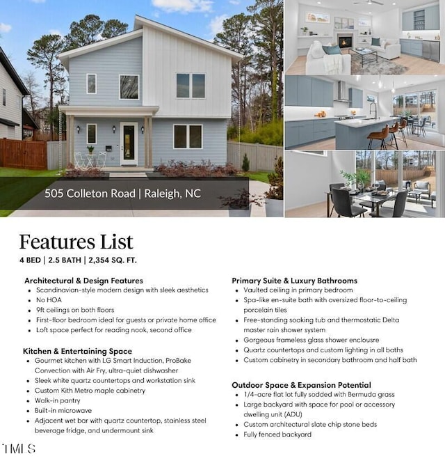 505 Colleton Rd, Raleigh, NC 27610 - view of a document with a collage of images
