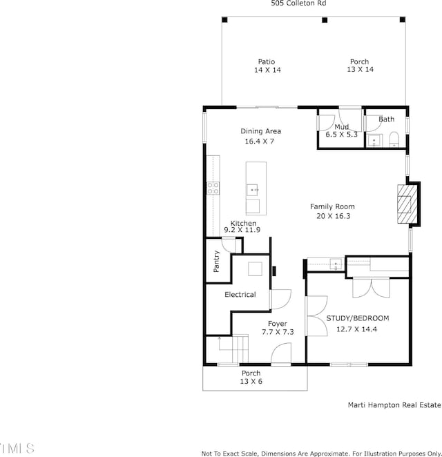 505 Colleton Rd, Raleigh, NC 27610 - view of home floor plan