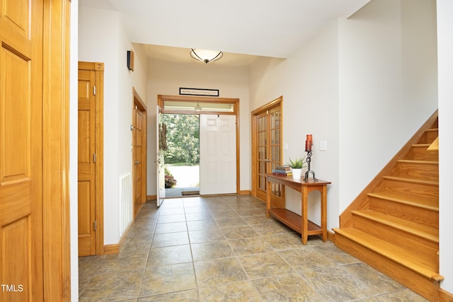 267 Bald Eagle Dr, Pittsboro, NC 27312 - entryway with stairway and baseboards