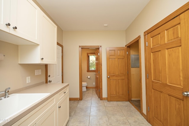 267 Bald Eagle Dr, Pittsboro, NC 27312 - bathroom featuring vanity and tile patterned floors