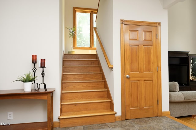 267 Bald Eagle Dr, Pittsboro, NC 27312 - staircase with baseboards