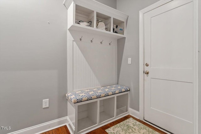 1217 Clandon Square Rd, Hillsborough, NC 27278 - mudroom featuring wood finished floors and baseboards