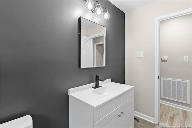 1718 Shiloh Dr, Fayetteville, NC 28304 - bathroom with vanity and wood finished floors